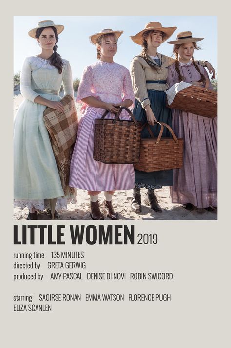 LITTLE WOMEN (2019)                                  #cine #película #cartel #datos Show Polaroid Poster, Posters Harry Potter, فنسنت فان جوخ, Foto Muro Collage, Indie Movie Posters, Film Polaroid, Lee Van Cleef, Iconic Movie Posters, Movie Card