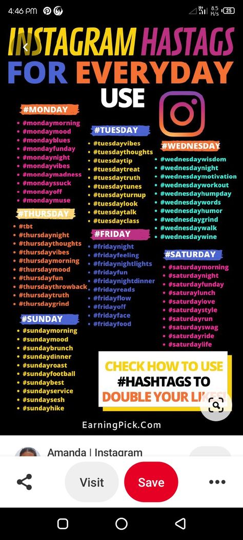 instagram hashtag likes idea Friday Hashtags Social Media, Friday Themes For Social Media, Wednesday Hashtags Social Media, Thursday Hashtags Social Media, Monday Hashtags Instagram, Tik Tok Hashtags Ideas, Birthday Hashtags Instagram, Birthday Hashtags Ideas, Wednesday Captions Instagram