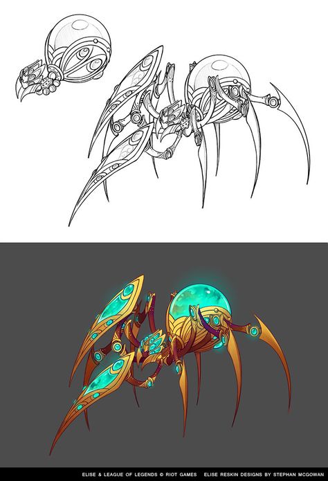 Artificer Homunculus, Artificer Creations, Mechanical Spider, Robot Animal, Monster Concept Art, Creature Drawings, I Accidentally, Fantasy Monster, Fantasy Creatures Art