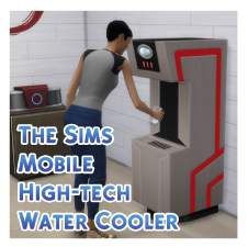 Mod The Sims - TSMobile > TS4 High-tech Water Cooler Recreation The Sims Mobile, Sims Mobile, Water Coolers, Water Cooler, Sims 4 Mods, Sims Cc, The Sims, High Tech, Sims 4