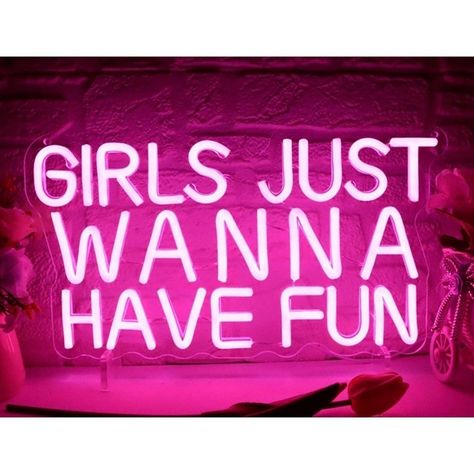 Size: 15” X 8” Inches "Girls Just Wanna Have Fun" Led Night Light - Fun Room Decor Description: Add A Fun And Lively Touch To Your Room With The "Girls Just Wanna Have Fun" Led Night Light In Vivid Bright Pink. Let The Good Times Roll With This Charming And Vibrant Decor Piece. Key Features: - "Girls Just Wanna Have Fun" Design - Lively Bright Pink Led Lighting - Elevate Your Room's Fun Factor - Ideal For A Vibrant Atmosphere Turn Your Room Into A Party Zone With This Cheerful Led Night Light. S Fun Room Decor, Vibrant Decor, Fun Room, Party Zone, Girls Just Wanna Have Fun, Ceramic Owl, Good Times Roll, Vintage Miniatures, Led Night Light