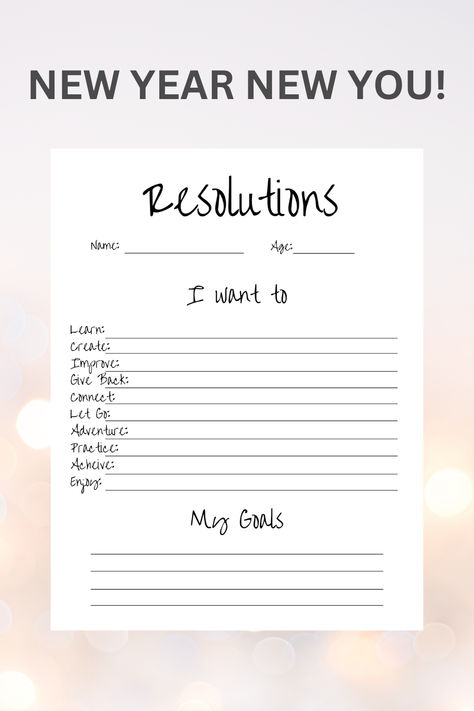 Kickstart your best year yet with our Resolutions Template! Explore the 'I Want To' section filled with inspiring prompts, and set clear goals in our dedicated Goal Section. Elevate your resolutions game for 2024! #NewYearsResolutions #ResolutionIdeas #GoalSetting #2024Goals #ResolutionTemplate Resolutions Template, New Years Resolutions Ideas, New Years Resolutions Template, Vision Board Poster, Resolutions Ideas, New Years Goals, New Years Resolution List, Resolution Template, Resolution List