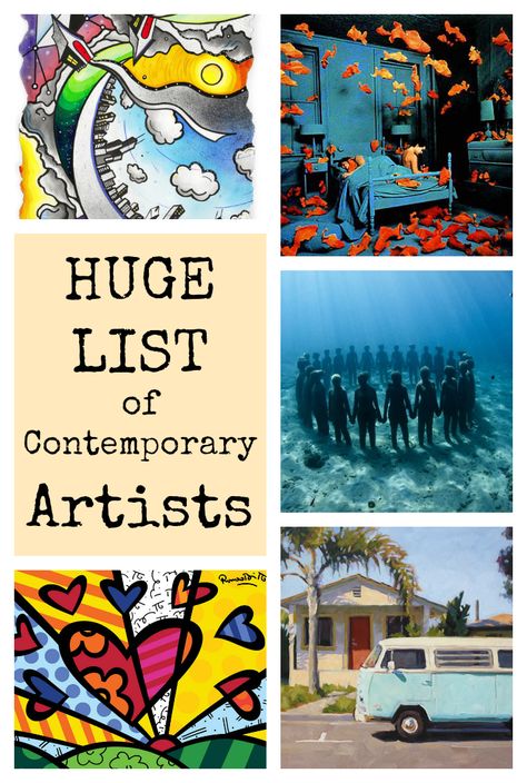 Huge List of Contemporary Artists -.