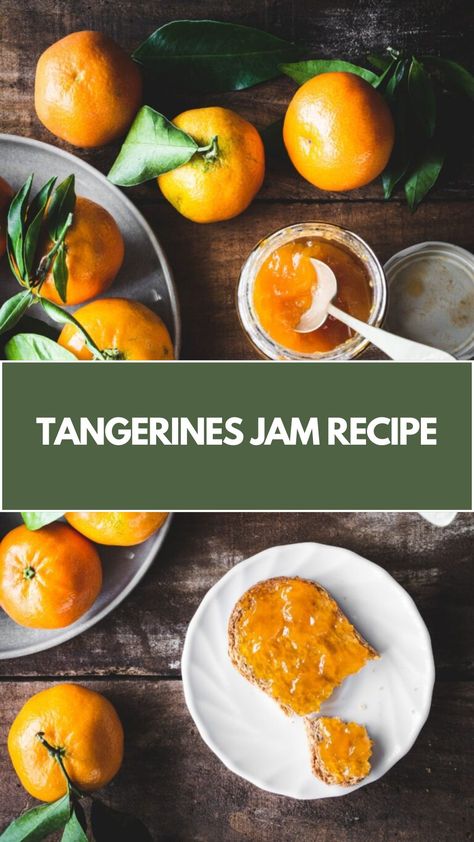 Tangerines Jam Recipe made with fresh tangerines, sugar, and a touch of lemon juice it serves about 8-10 people and takes about 1 hour to prepare. A citrusy, sweet spread that captures the vibrant flavor of tangerines in every bite. Recipes Using Tangerines, Recipes Using Mandarins, Tangerine Jam Recipe, Recipes With Tangerines, What To Do With Clementines, French Jam Recipes, Recipes With Clementines, Tangerine Recipes Desserts, Tangerine Juice Recipes