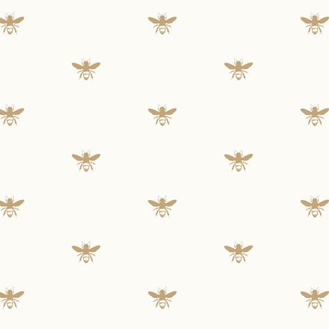 Gold Bee Wallpaper, Ipad Productivity, Bee Background, Honey Bee Nursery, Dinnerware Ideas, Bee Wallpaper, Bees Pattern, Bee Artwork, Bee Logo