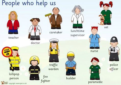 People who help us People Who Help Us Eyfs, Community Helpers Pictures, Community Helpers Preschool Activities, Community Jobs, Animals Name In English, Community Helpers Theme, Community Workers, People Who Help Us, Teacher's Pet