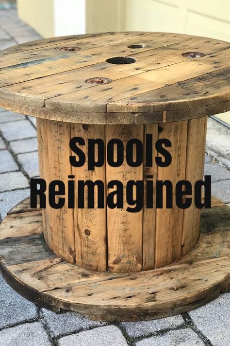 Ideas For Wire Spools, Large Spools Ideas, Large Cable Spool Ideas, Electric Wire Spools Ideas Diy Wood, Wooden Cable Drum Ideas, Electrical Wire Spool Ideas, Wood Spool Tables Outdoor, Repurposed Spools Cable Reel, Wood Cable Reel Ideas