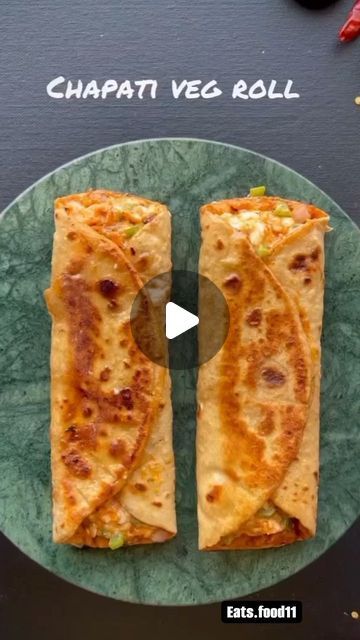 eats. food11 on Instagram: "Chapati veg roll recipe😍  Ingredients   Roti Onion 🧅  Capsicum 🫑  Carrot 🥕  Apneer Mayonnaise 🍝  Tamato Sauce  Chilli Flakes  Oregano Mix herbs  Salt  Pizza pasta sauce  Butter   #quickrecipes #paratharecipe #recipevideo #foodstagram #reelkrofeelkro #foodporn ##chapatirecipe #trendinreels #recipes #healthysnacks #easyrecipe #desifood #foodieofindia #recipeofinstagram #instagrowth #hashtagformula #instahashtags #intatips   #socialmediagrowth" Tasty Recipes Videos Veg, Easy Veg Tiffin Ideas, Chapati Rolls Recipe, Spicy Snacks Recipes Veg, Roti Roll Recipe, Healthy Chapati Rolls, Roti Pizza Recipes, Healthy Chapati Recipe, Frankie Recipe Veg