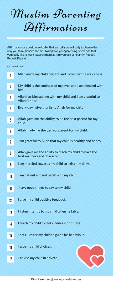 ILMA Education: Muslim Parenting Affirmations Infographic Muslim Affirmations, Muslim Apps, Islamic Affirmations, Islamic Parenting, Parenting Affirmations, Morning Gratitude Affirmation, Muslim Words, Muslim Parenting, Islam Dua