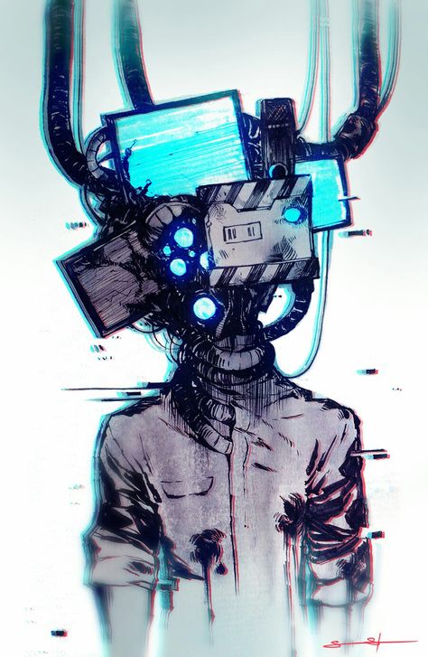 Guerriero Samurai, Monster Boy, Arte Robot, Cyberpunk Aesthetic, Arte Cyberpunk, Cyberpunk Character, 캐릭터 드로잉, Cyberpunk Art, Art And Illustration