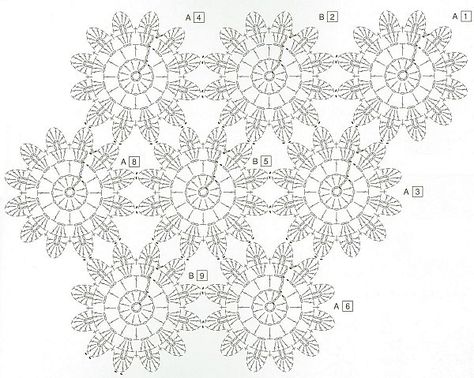 TUTO : Une Etole Japonaise en Primadonna Arc-en-ciel ! ( crochet, niveau moyen, diagramme + explications en rangs) | ♥ Les Petites Créations de Rosalie ♥ Flowers Chart, Japanese Crochet, شال كروشيه, Crochet Shawls And Wraps, Crochet Blocks, Crochet Snowflakes, Crochet Needles, Freeform Crochet, Japanese Flowers