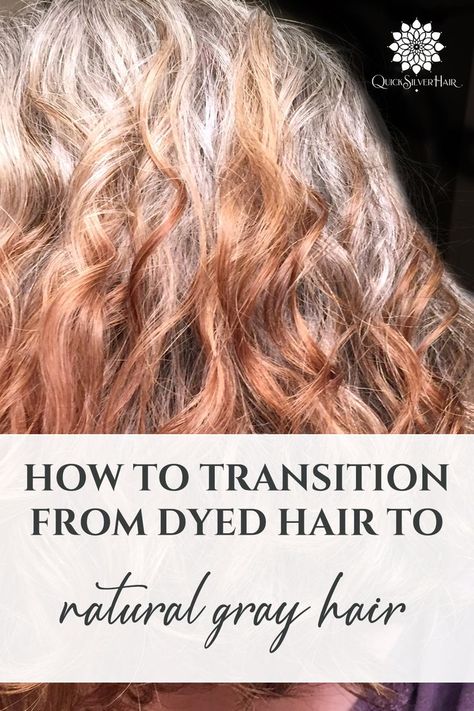 Discover the best methods and tips to transition from dyed hair to natural gray. Top 10 ways to go gray your way. There are as many ways to grow the dye off your hair, as there are ways to color it. After watching many women (including myself) delve into researching the ways they can let the dye go, here is what I learned during my journey, my research, and watching my fellow silver sisters. Grey Dyed Hair, Grey Hair Journey, Growing Out Hair, Hair Tea, Best Hair Dye, Grey Hair Dye, Grey Curly Hair, Beautiful Gray Hair, Silver Sisters