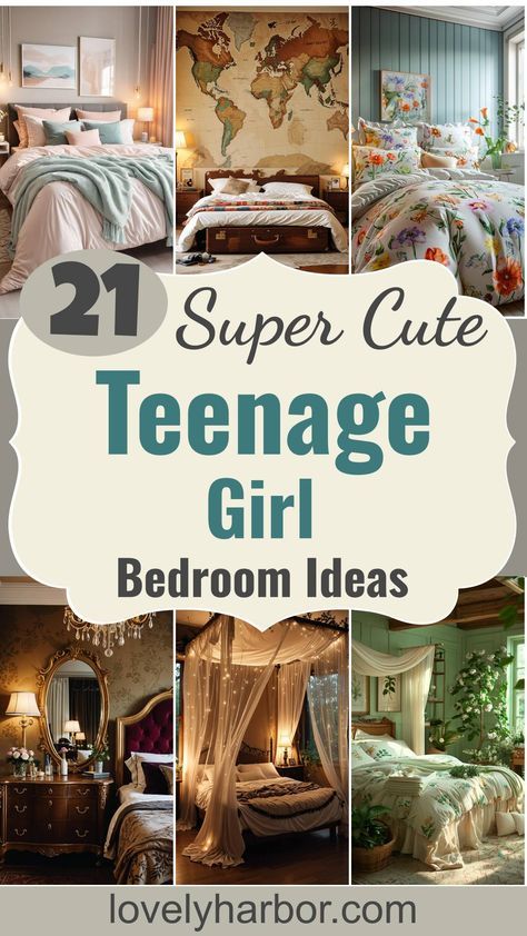 Check out these super cute bedroom ideas for teenage girls! Transform your teen's space with these creative girls' bedroom decor inspirations, cozy bedding, fairy lights, and fun wall art. Add stylish touches to reflect their unique style. Save for later and start decorating today! #TeenRoom #BedroomInspiration #HomeDecor #Bedroom Stitch Inspired Bedroom, Cutesy Room Aesthetic, Preteen Girls Bedroom Ideas, Small Bedroom Ideas For Teens, Bedroom Decor Ideas Diy, Girls Bedroom Ideas Teenagers, Bedroom Theme Ideas, Boho Teen Bedroom, Teen Girl Bedroom Ideas