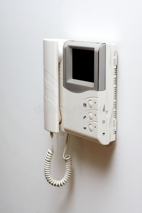 Video Intercom. Included intercom(Phone and video observation system ) isolated #Sponsored , #paid, #sponsored, #Included, #Video, #system, #intercom Realistic Watercolor, White Wall, Corded Phone, Landline Phone, Stock Images Free, Stock Images, Adidas, Wall, Quick Saves