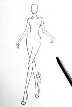 10 Head Poses, Model Pose Template, Fashion Croquis Dresses, Illustration Body Sketch, Fashion Model Drawing Poses, 10heads Fashion Illustration, Fashion Illustration Sketches Poses, Female Illustration Poses, 10 Head Croquis Fashion Figures Poses