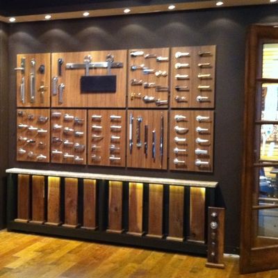 Hollywood Builders Hardware Hardware Display, Hardware Shop Interior Design, Hardwear Showroom Interior, Hardware Store Design Interiors, Hardware Store Design Display, Hardware Display Showroom, Vintage Hardware Store Display, Hardware Showroom Interior Design, Lcd Unit Design