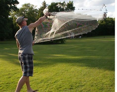 Easy Way to Throw a Cast Net! Throwing The Easy Way! #fishing101 Cast Net Throwing, Drop Shot Rig, Cast Nets, Fishing 101, Pike Fishing, Fishing Rigs, Surf Fishing, Buy Fish, Fishing Techniques