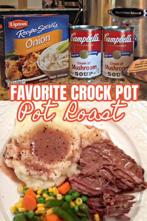 Favorite Pot Roast Made in the Crock Pot Roast Crockpot, Crockpot Recipes Beef Stew, Pot Roast Recipe, Crock Pots, Crockpot Roast, Crockpot Soup Recipes, Recipes Beef, Crockpot Recipes Beef, Roast Recipe