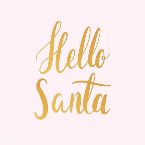 Hello Santa typography style vector | free image by rawpixel.com / Aum Seasons Greetings Typography, Coming Soon Pink, Happy New Year Typography, New Year Typography, Hello Santa, Happy Christmas Greetings, Happy Birthday Typography, Birthday Typography, Merry Christmas Typography