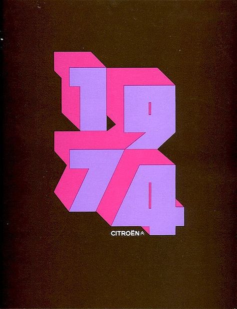 citroen 1974 brochure                                                                                                                                                                                 More 70s Homes, Inspiration Typographie, Herb Lubalin, Typography Images, Retro Graphic Design, Graphic Design Collection, Vice City, 80s Design, Brochure Cover