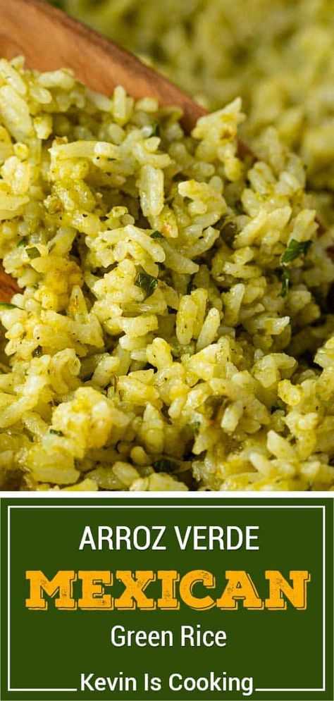 Verde Rice Recipe, Mexican Green Rice, Rice With Green Chilies, Tomatillo Rice, Green Chili Rice, Freezing Cooked Rice, Green Chile Rice, Green Rice Recipe, Rice Ideas