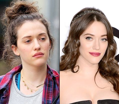 Kat Dennings Kat Denning, With And Without Makeup, Body Neutrality, Celebs Without Makeup, Celebrity Costumes, Makeup Before And After, Live Beautiful, Makeup Free, Kat Dennings