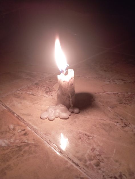 The candle is slowly extinguished until the end The End, Candles