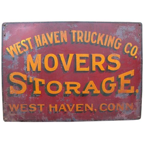 West Haven Trucking Company Trade Sign Antique Trade Sign, Truck Lettering, Door Signage, Door Letters, Trucking Company, Vintage Advertising Signs, Door Art, Trade Sign, Sign Painting