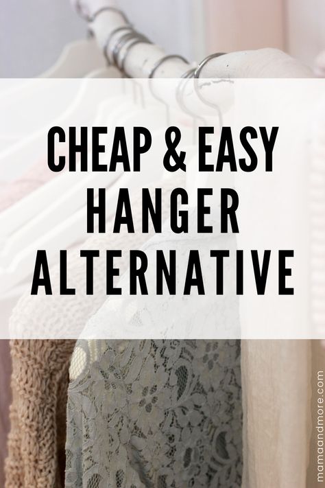 Isn't it so annoying to hang your coat up  every time you walk through your door? Use this cheap and easy hanger alternative instead! Hanging Clothes In A Small Space, Upcycling, Hanging Multiple Clothes On One Hanger, Hanger Storage Ideas Diy, Hanger Alternatives, Alternative Wardrobe Ideas, Diy Space Saving Hangers, Used Clothes Hanging Ideas In Wardrobe, Diy Clothes Hanger Ideas