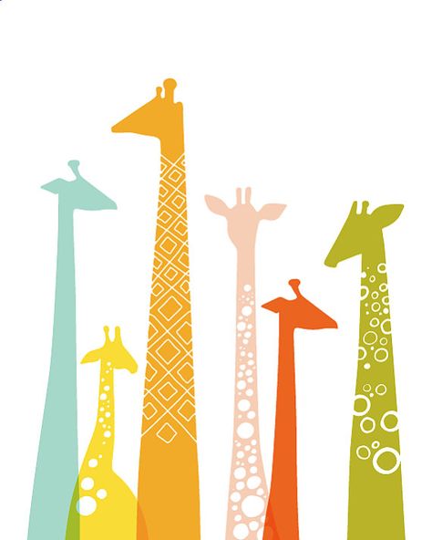 ..... JIRAFAS Giraffe Silhouette, Paper Rainbow, Artsy Illustration, Paint Texture, Nursery Artwork, Giraffe Art, Basic Design, Small Projects, Baby Diy