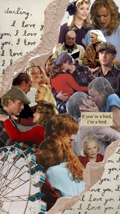 Noah And Ally The Notebook, The Notebook Collage, The Notebook Aesthetic Wallpaper, The Notebook Wallpaper, Noah From The Notebook, 365 Letters, The Notebook Aesthetic, Noah And Allie, Allie And Noah