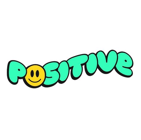 Positive print for tshirt concept vector... | Premium Vector #Freepik #vector #good-vibes #funny-quotes #inspirational-poster #vibes Picture For Tshirt Print, Good Vibes Design, Prints For Tshirt, Positive Graffiti, Designs For Tshirts, Line Cartoon, Good Vibes Art, Design For Tshirt, Funny Graphic Design