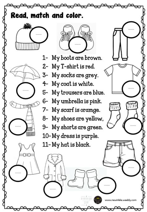 Unit 8 My Clothes - newinkle Clothes Worksheet For Grade 1, My Clothes Worksheet, Clothes Worksheets For Kids Activities, Clothes Worksheets For Kids, Esl Worksheets For Beginners, Clothes Worksheet, Clothes Words, Teaching Clothes, Teach English To Kids