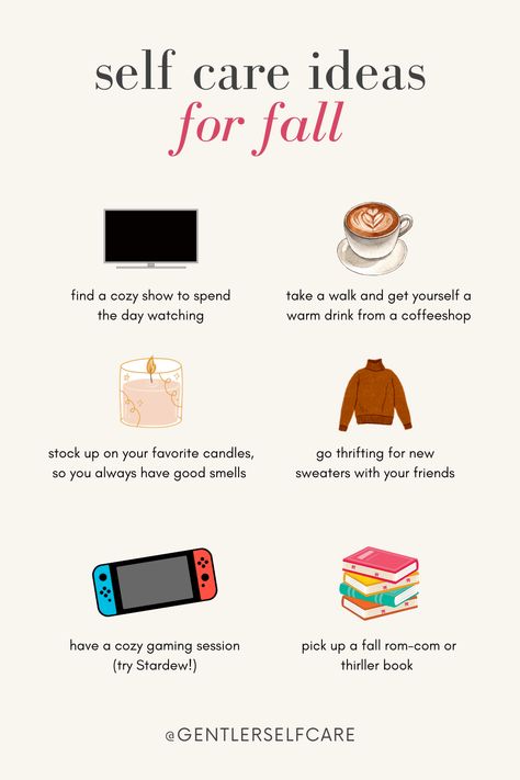 Click the graphic to grab my 101 Self Care Ideas Freebie! ✨ What fall self care are you most excited for? Tell me in the comments! September Self Care Ideas, Autumn Self Care Aesthetic, Fall Affirmations, Fall Self Care Ideas, September Self Care, Fall Self Care Aesthetic, Autumn Self Care, Fall Self Care, Self Improvement Quotes