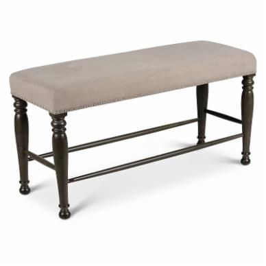 Steve Silver Co. Caswell Counter Dining Bench | Hayneedle Counter Bench, Kitchen Island Counter, Counter Height Bench, Steve Silver Furniture, Grey Counter, Gray Counter, Counter Chairs, Dining Benches, Dining Room Set