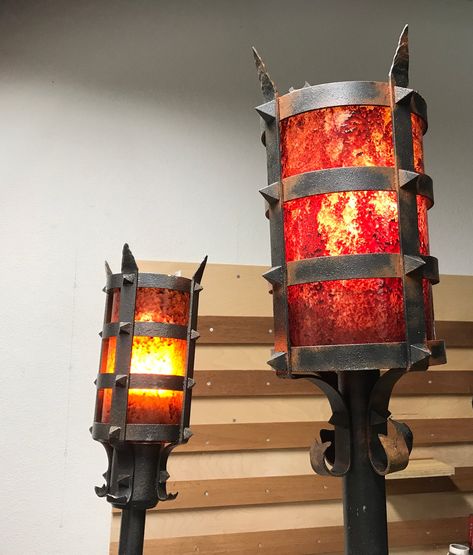 (1) Castle-inspired medieval lantern for a graveyard | Halloween Forum Medieval Lantern, Medieval Objects, Amazing Maze, Graveyard Halloween, Dungeon Room, Cylinder Candles, Halloween Forum, Medieval Party, Wooden Pillars