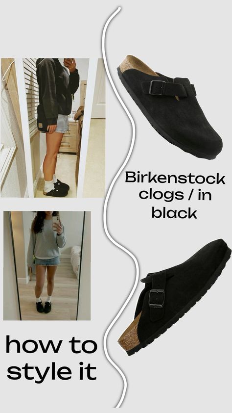 Black Clogs Outfit For Women, Black Birkenstock Clogs Outfit, Black Birkenstock Clogs, Clog Fits, Black Clogs Outfit, Birkenstock Clogs Outfit, Birkenstock Clog, Birkenstock Clogs, Black Birkenstock