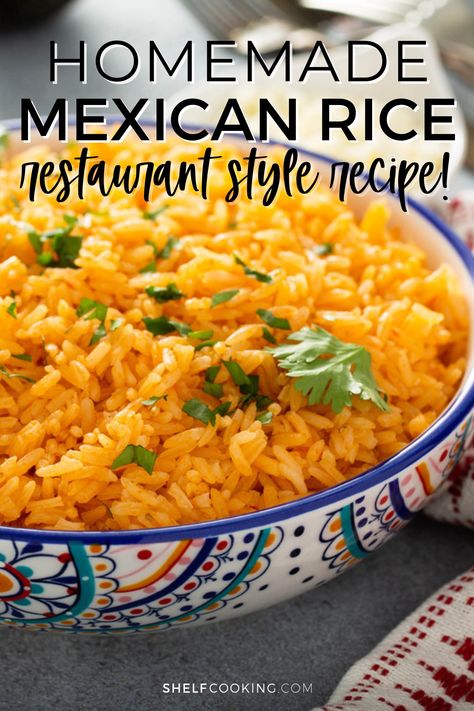 Essen, Side Dish For Enchiladas, Homemade Mexican Rice, Taco Side Dishes, Mexican Rice Easy, Mexican Rice Recipes, Mexican Side Dishes, Taco Dinner, Homemade Mexican