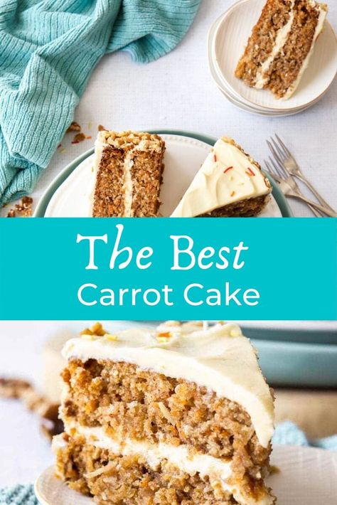 Homemade Raisins, Chopped Recipes, Carrot Cake Easy, Carrot Cake Recipe Homemade, Best Carrot Cake Recipe, Homemade Frosting Recipes, Live Well Bake Often, The Best Carrot Cake, Homemade Carrot Cake