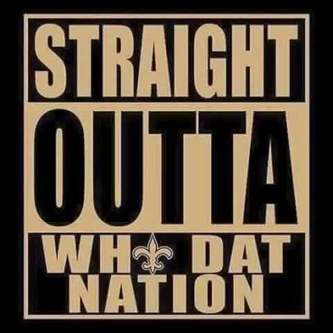 Straight outta WhoDatNation. New Orleans Saints Lsu Tigers Football, Youth Hockey, Lsu Football, Saints Football, Best Football Team, Who Dat, Win Or Lose, All Things New, Hockey Mom