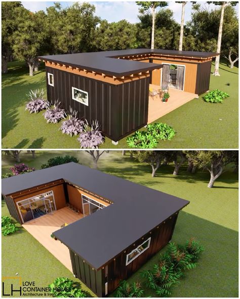 Rate this container home from 0-10. Would you live in a container home? Message/Email us to acquire custom architectural plans and designs for your shipping container project. Our Team of Architects and designers specializes in feasibility studies, planning, design, and cost estimation of shipping container structures across all 50 states of the US. We Design Container Homes | Offices | Restaurants | Gyms | Cafes, and more! Chat with our team to understand your project requirements and acq... Shipping Container Shop Ideas, 40ft Container House, Shipping Container Interior, Shipping Container Restaurant, Container Project, Shipping Container Architecture, Shipping Container Design, Container Restaurant, Family Compound