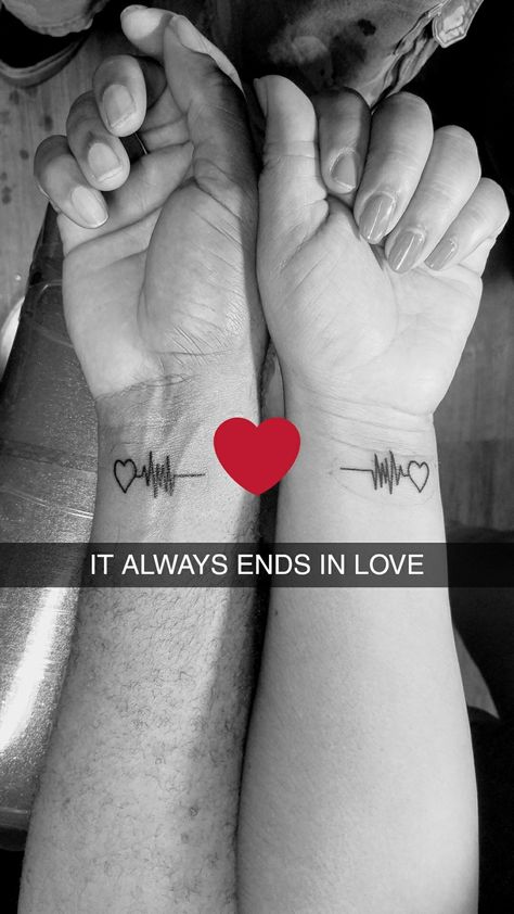 #couplestattoos #heartbeat #tattoo Heart Pulse Tattoo, Goofy Tattoos, Pulse Tattoo, Heartbeat Tattoo, Love Challenge, Couple Tattoos, In A Heartbeat, Disease, Tattoo Designs