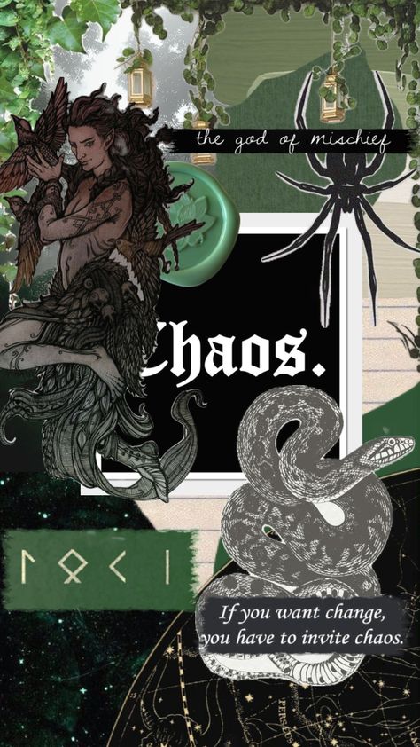 #loki #norse #mythology #chaos #lokean Nordic Wallpaper, Loki Norse Mythology, Loki Mythology, Loki And Sigyn, Loki Aesthetic, Nordic Aesthetic, Loki Wallpaper, Witch Room, Loki God Of Mischief