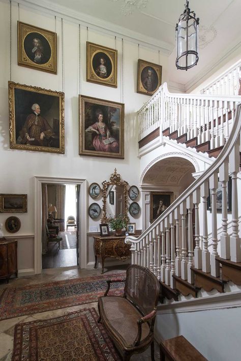 Mapperton Estate in Dorset, England Royal Stairs, New England Aesthetic Interior, Mapperton House, Jacobean House, Grand Interior, Grand Architecture, Manor Interior, England House, New England Aesthetic