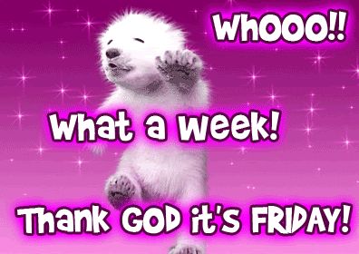 Whooo!! What A Week! Thank God It's Friday! friday tgif good morning friday… Friday Funny Pictures, Tgif Quotes, Friday Gif, Friday Dance, Tgif Funny, Friday Images, Good Morning Friday, Friday Quotes Funny, Happy Friday Quotes