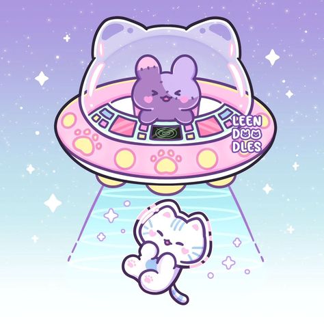 Hi pls interact with this post if you see it 🥹 I took this from an old commission and revamped it to fit Patchi & Biru, since I'm kinda… | Instagram Kawaii Spaceship, Cutesy Drawings, Procreate Images, Cute Spaceship, Kawaii Widgets, Kawaii Astronaut, Cute Kawaii Art, Spaceship Illustration, Icons Phone