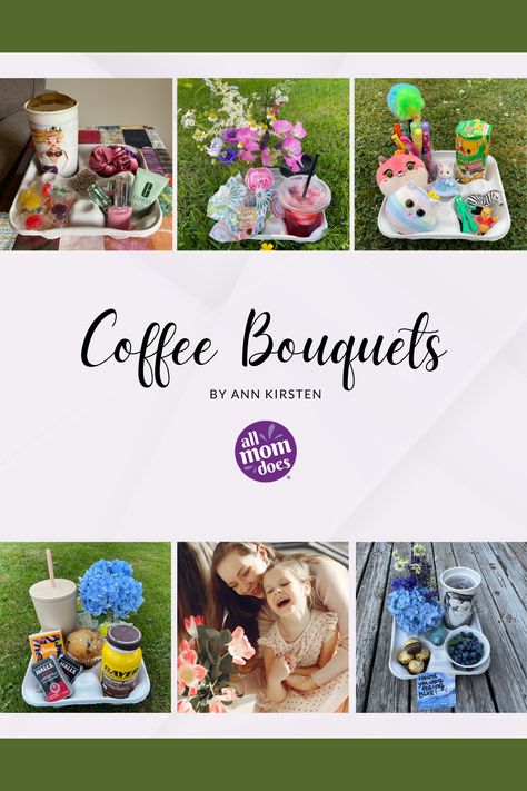 These coffee bouquets are the cutest, and there are endless ideas for personalization!! They are an easy and fun way to show the people in your life that you care.  Discover the story behind them and how it blessed Ann's socks off! Diy Coffee Bouquet, Coffee Bouquet Ideas, Coffee Flower Bouquet, Coffee And Flowers Gift, Coffee Bouquets, Coffee Bouquet Gift, Starbucks Flower Arrangement, Coffee Bouquet, Class Mom