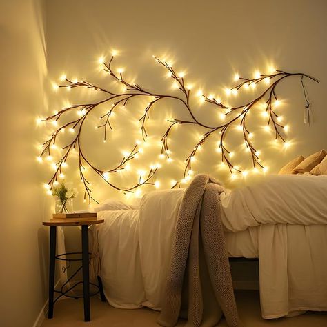 Lighted Tree Branches, Twig Lights, White Birch Trees, Led Tree, Willow Branches, Indoor String Lights, Festival Diy, Viria, Tree Lighting