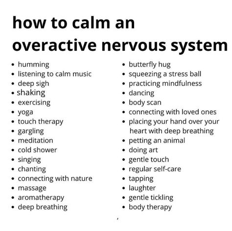 How To Calm Down When Nervous, Nervous System Exercise, Soothe Nervous System, Healthy Nervous System, How To Calm Nervous System, Calming The Nervous System, Nervous System Regulation Techniques, Calming Nervous System, Healing Nervous System