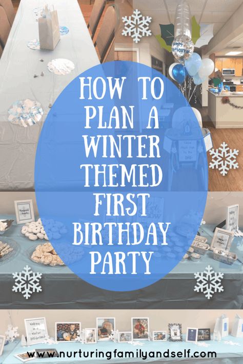 Winter First Birthday Activities, Winter Wonderland Birthday Activities, Winter Onederland Diy Decorations, 1st Birthday Games Party Activities Winter, Winter Onederland Games First Birthdays, Winter Onederland Ideas, Its A Onederful Life Christmas Birthday, 1 Year Winter Birthday Party, Winter 1st Birthday Theme